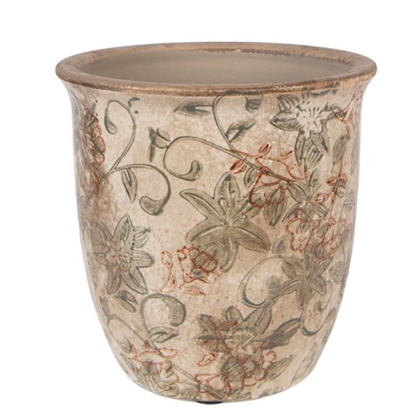 Bloempot Beige Keramiek Ø 13 x 13 cm