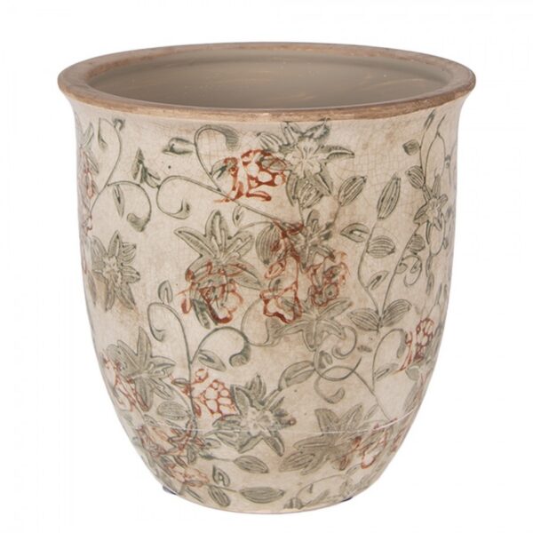 Bloempot Beige Keramiek Ø 17 x 17 cm