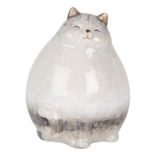 Beeld Kat Grijs Keramiek