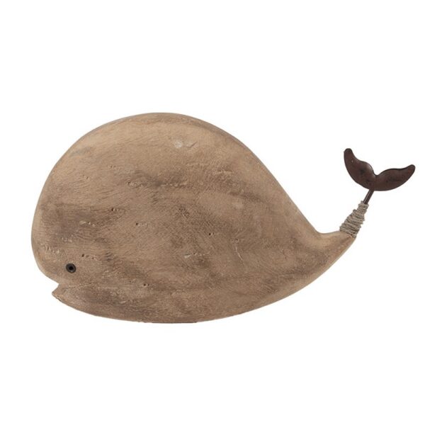 Beeld Walvis Bruin Hout