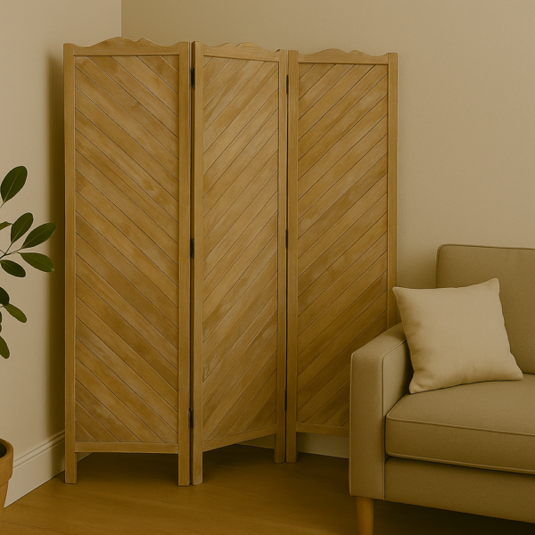 Houten kamerscherm
