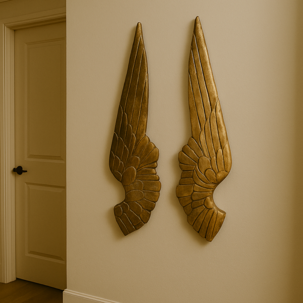 Houten vleugels set