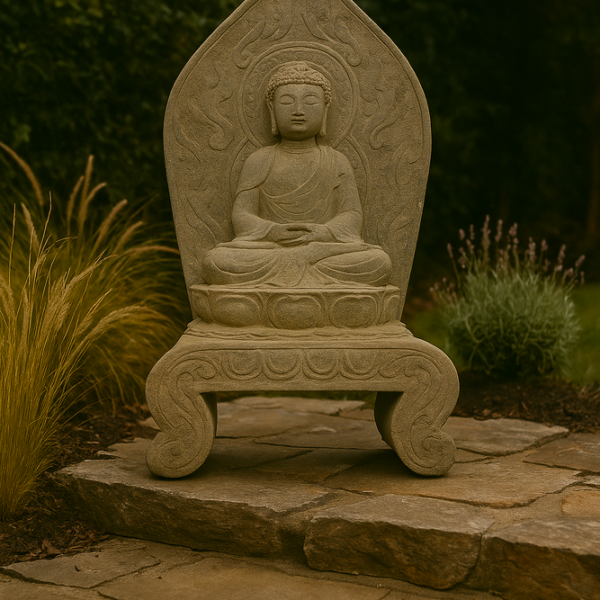 stenen Buddha beeld