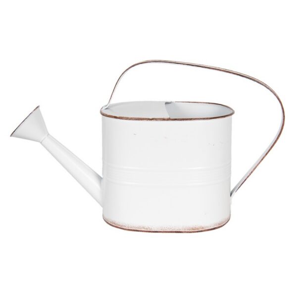 Clayre & Eef Decoratie Gieter 40x14x25 cm Wit Metaal Plantengieter