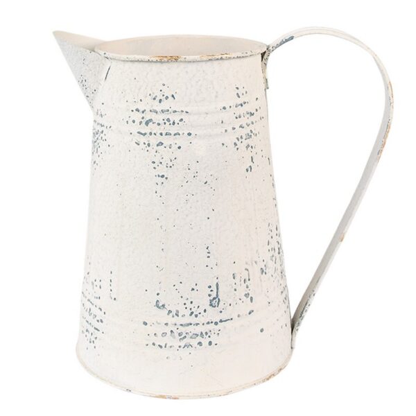 Clayre & Eef Decoratie Kan 22x14x21 cm Beige IJzer Woondecoratie