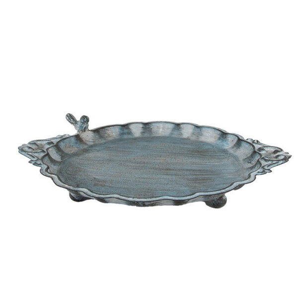 Clayre & Eef Vogelvoederbak 37x29x5 cm Blauw IJzer
