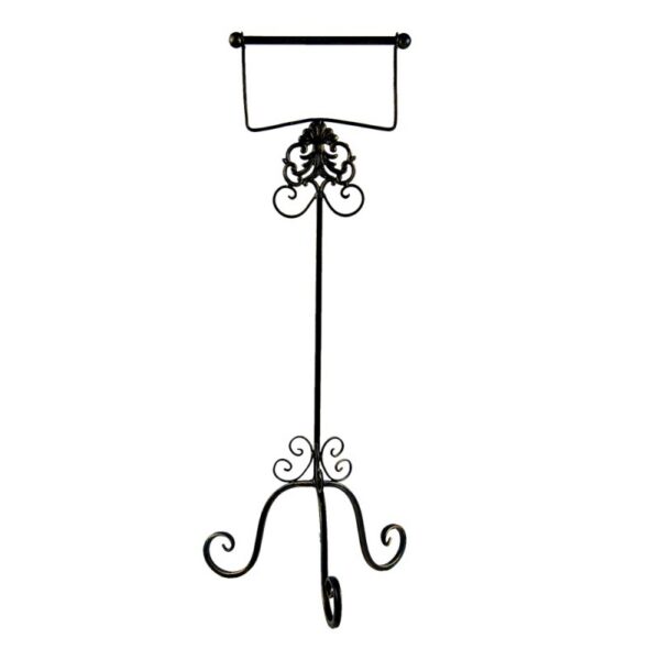 WC Rol Houder 27x24x70 cm Bruin IJzer Toiletrolhouder