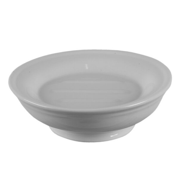 Zeepbakje Ø14×5 cm Wit Keramiek Zeephouder
