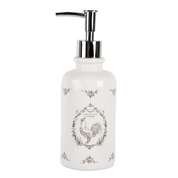 Claire & Eef Zeepdispenser 350 ml Wit Keramiek Haan