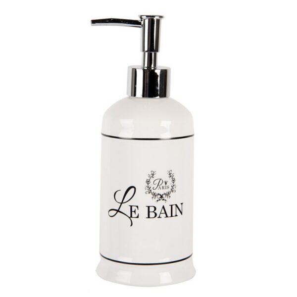 ZEEPDISPENSER 350 ML WIT KERAMIEK ZEEPPOMPJE