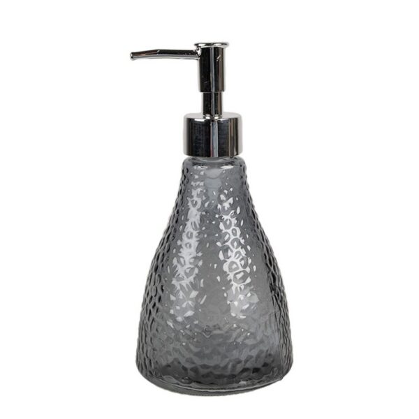 Zeepdispenser 400 ml Zwart Glas Zeeppompje