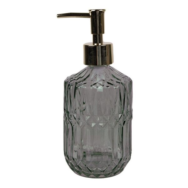 Zeepdispenser 400 ml Zwart Glas Zeeppompje