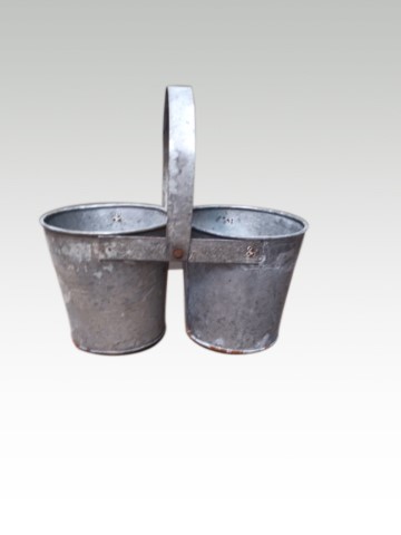 Zinken Decoraties: Bloempot Voor 2 Planten