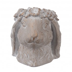Bloempot Konijn 16x18x18 cm Beige Steen