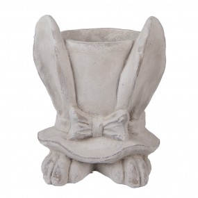Bloempot Konijn 20x20x25 cm Beige Steen