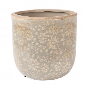 Bloempot Ø 18x16 cm Grijs Keramiek