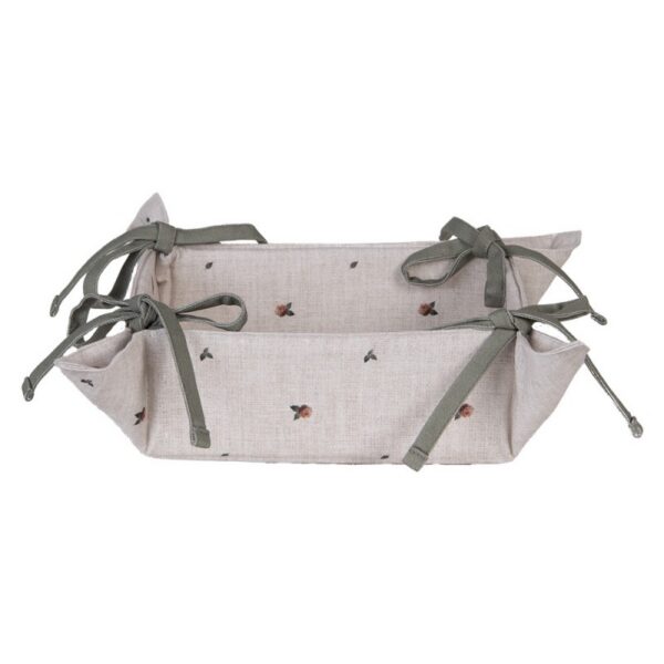 Broodmand 35x35x8 cm Beige Katoen