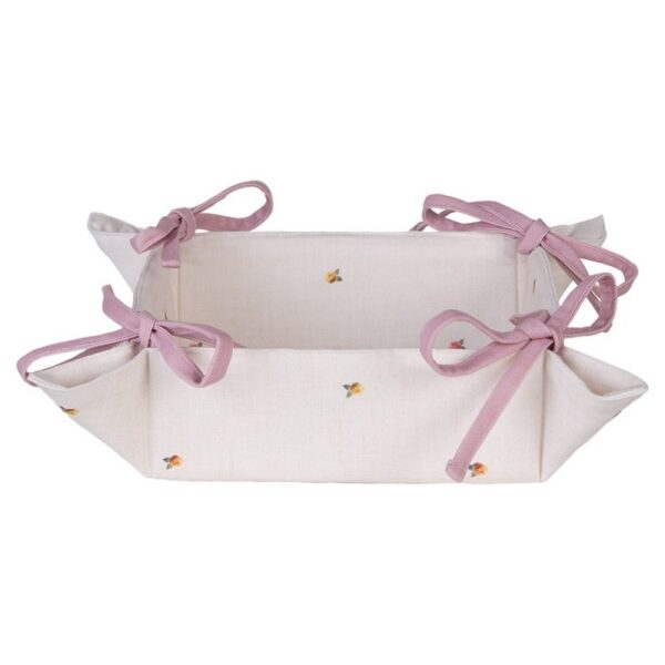 Broodmand 35x35x8 cm Beige Katoen