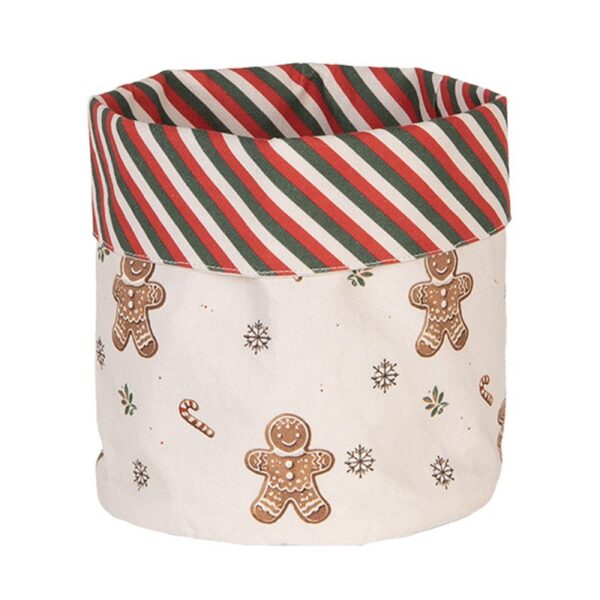 Broodmand Ø 15x16 cm Beige Katoen Gingerbread man