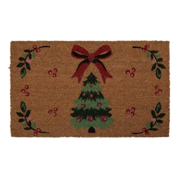 Deurmat 75X45X1 Cm Bruin Kokos Kerst