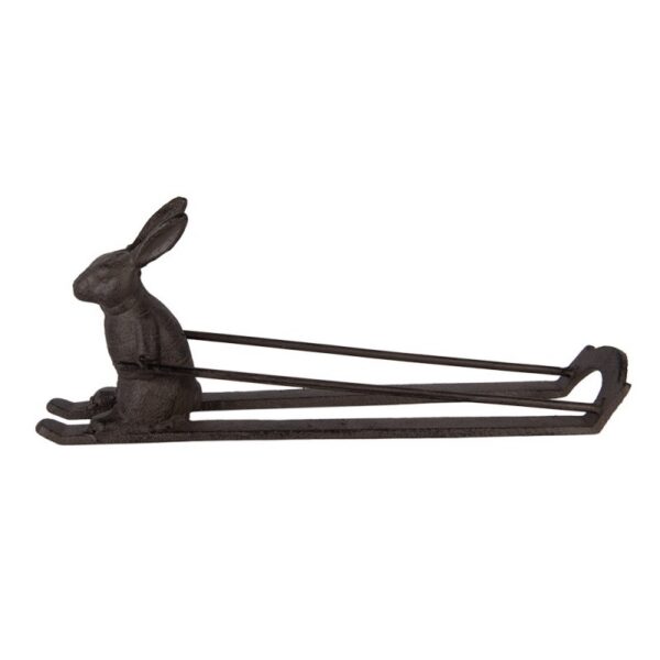 Flessenhouder Konijn 33X7X13 Cm Bruin Metaal