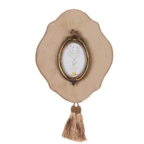Fotolijst 6x9 cm Beige Goudkleurig Kunststof Wanddecoratie