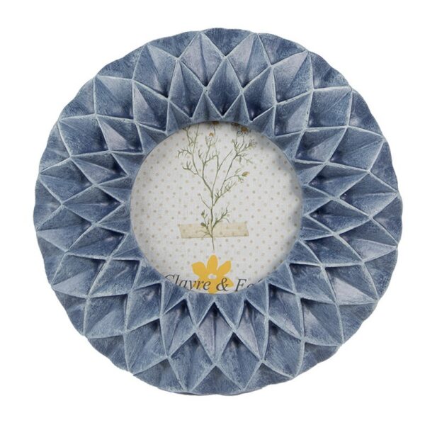 Fotolijst 8x8 cm Blauw Polyresin Fotokader