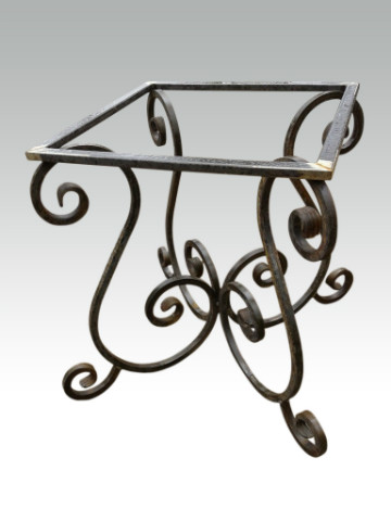 IJzeren Tafel Onderstel Met Krullen