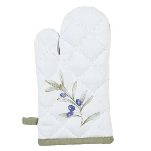 Kind Ovenwant 12x21 cm Wit Katoen Olijven