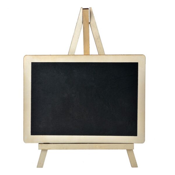 Krijtbord cm Zwart Hout