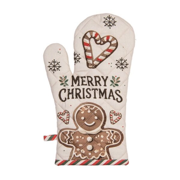 Ovenwant 18x30 cm Beige Katoen Gingerbread man