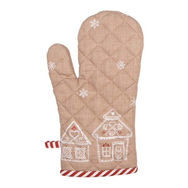 Ovenwant 18x30 cm Bruin Katoen Gingerbread house