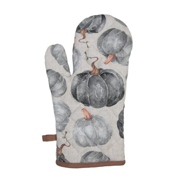 Ovenwant 18x30 cm Grijs Katoen Pompoen
