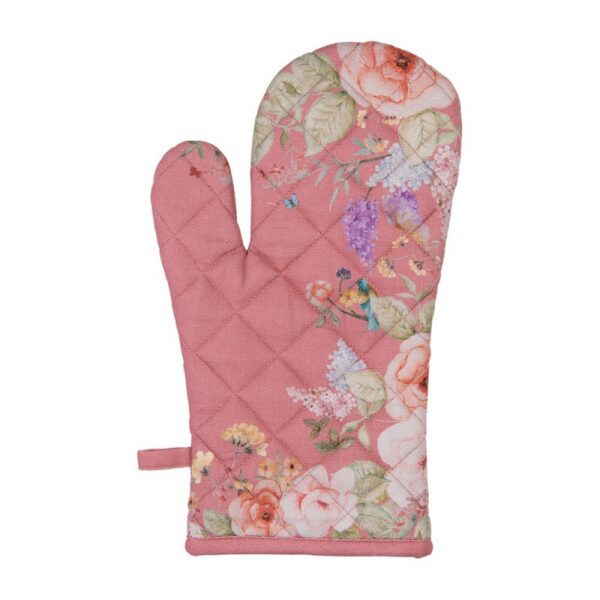 Ovenwant 18x30 cm Roze Katoen Bloemen