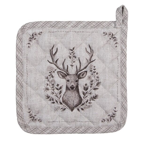 Pannenlap 20x20 cm Beige Katoen Hert