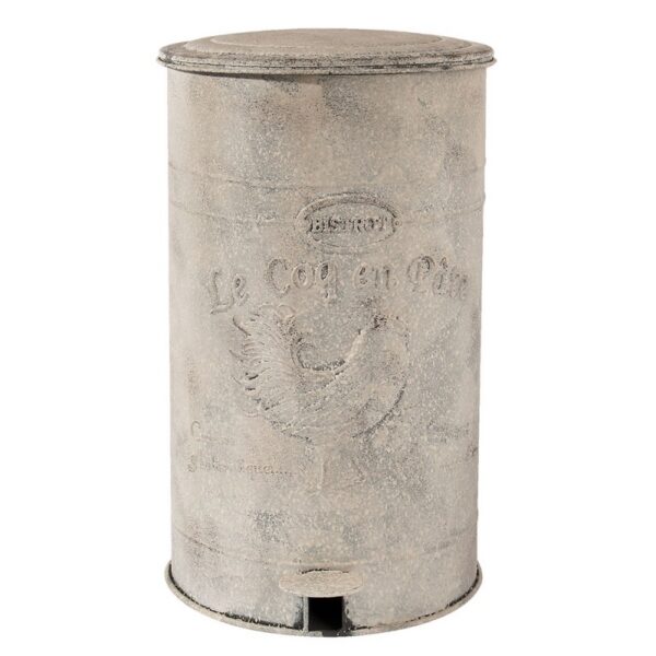 Pedaalemmer 12000 Ml Wit Ijzer Kip Prullenbak