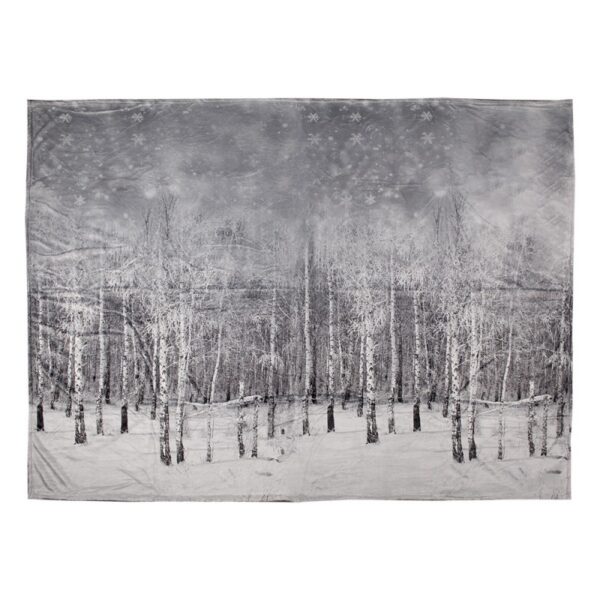 Plaid 130x170 cm Grijs Polyester Boom Deken