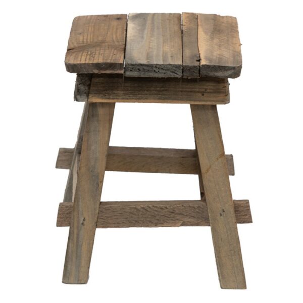 Plantentafeltje 15x15x21 cm Bruin Hout Plantenstandaard