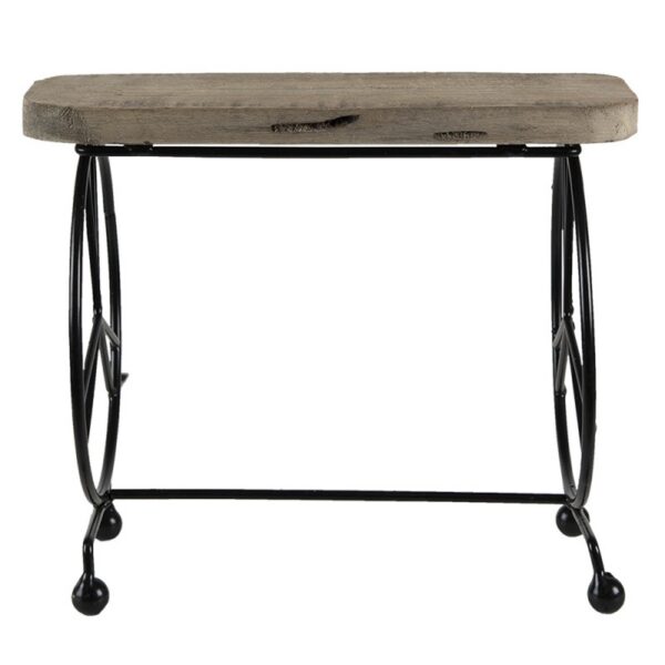 Plantentafeltje 26x16x22 cm Bruin Hout Plantenstandaard