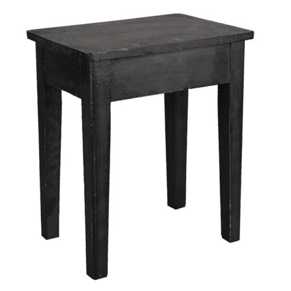 Plantentafeltje 36x25x43 cm Zwart Hout Plantenstandaard