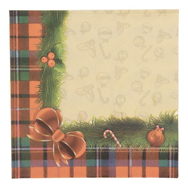 Servetten Papier Set van 20 33x33 cm Geel Papier