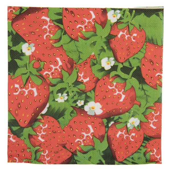 Servetten Papier Set van 20 33x33 cm Rood Papier