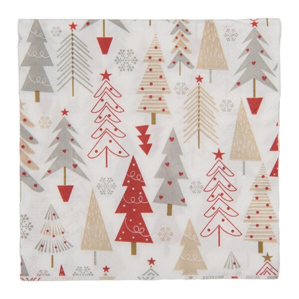 Servetten Papier Set van 20 33x33 cm Wit Papier