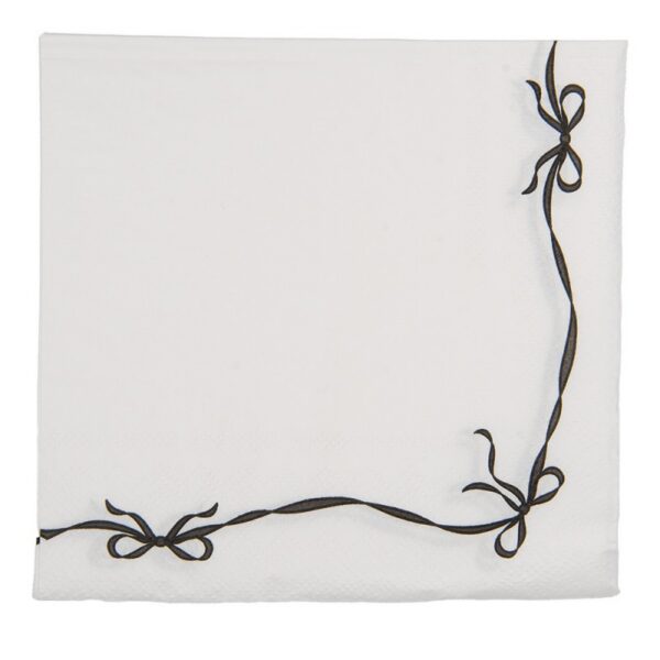 Servetten Papier Set van 20 33x33 cm Wit Papier