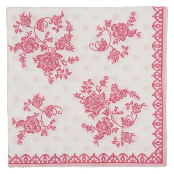 Servetten Papier Set van 20 33x33 cm Wit Papier
