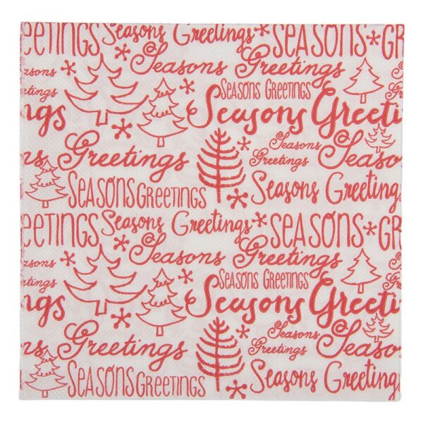 Servetten Papier Set van 20 33x33 cm Wit Papier
