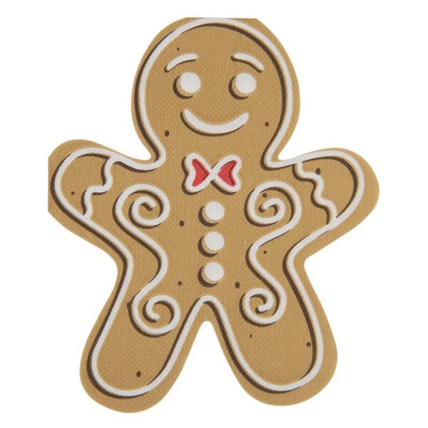 Servetten Papier Set van 20 Gingerbread man Bruin Papier