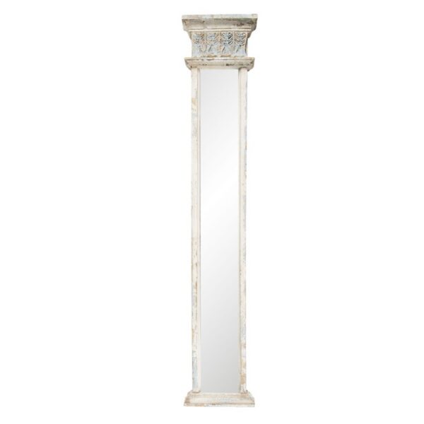 Spiegel 28x145 cm Wit Hout Passpiegel