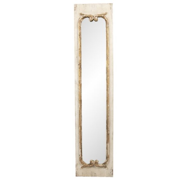 Spiegel 33x149 cm Beige Hout Grote Spiegel