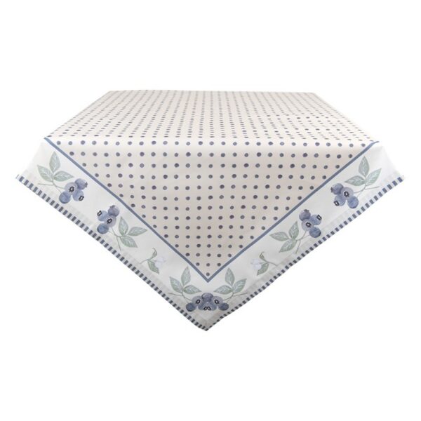 Tafelkleed 150x250 cm Beige Blauw Katoen Bos Dieren Herfst Tafellaken